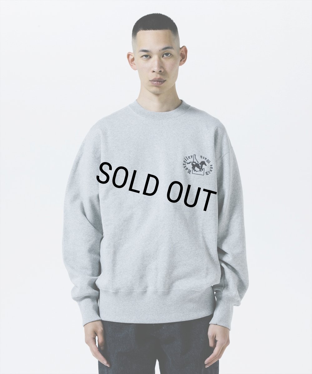 画像5: 【30％OFF】ROTTWEILER/HORSE SWEATER（GRAY）［クルーネックスウェット-25秋冬］ (5)