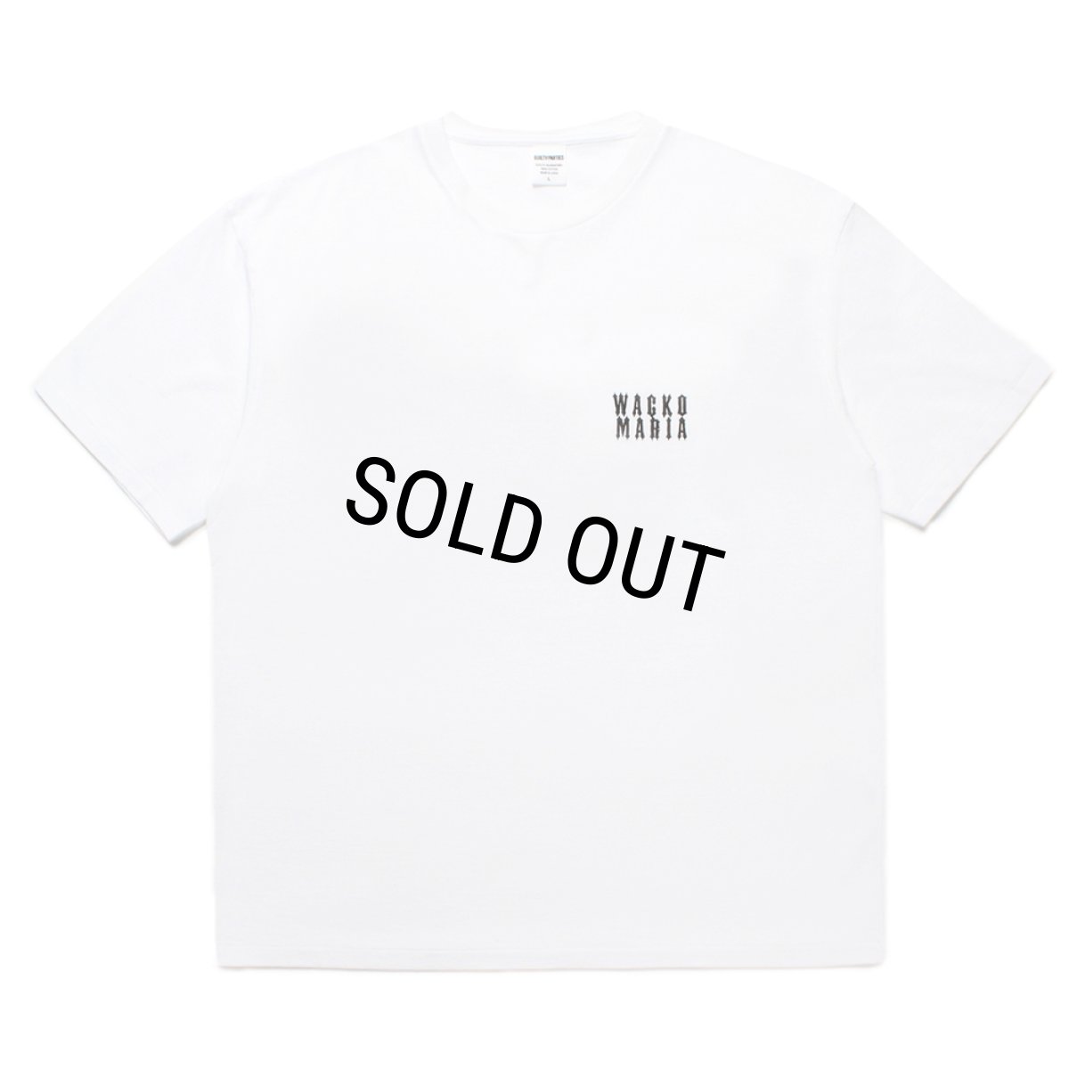 画像1: WACKO MARIA/WASHED HEAVY WEIGHT T-SHIRT（WHITE）［刺繍T-25春夏］ (1)