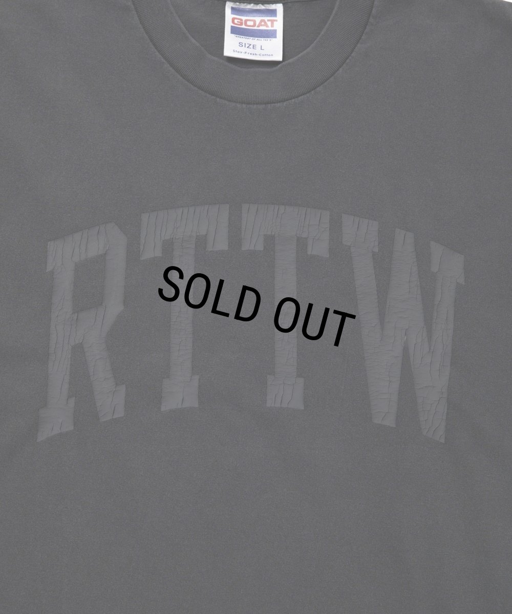 画像4: ROTTWEILER/RTTW TEE（BLACK）［ピグメント染めプリントT-25秋冬］ (4)