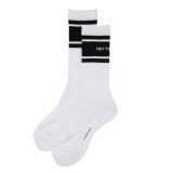【25秋冬ご予約受付中！25年9月入荷予定】ROTTWEILER/R9 LINE SOX（WHITE）［ラインソックス-25秋冬］