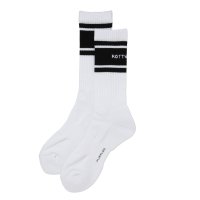 【25秋冬ご予約受付中！25年9月入荷予定】ROTTWEILER/R9 LINE SOX（WHITE）［ラインソックス-25秋冬］