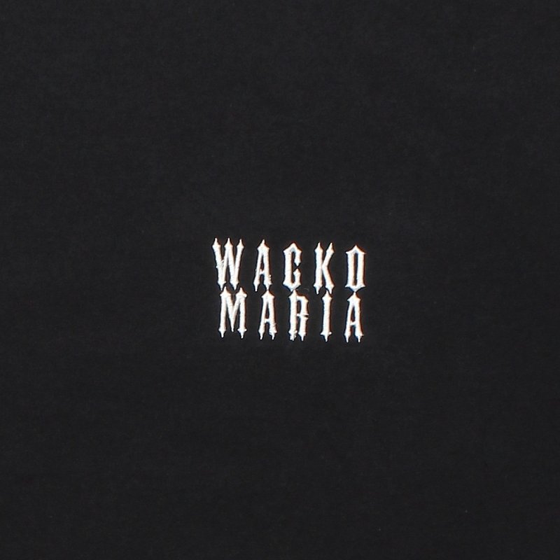 画像2: WACKO MARIA/WASHED HEAVY WEIGHT T-SHIRT（BLACK）［刺繍T-25春夏］