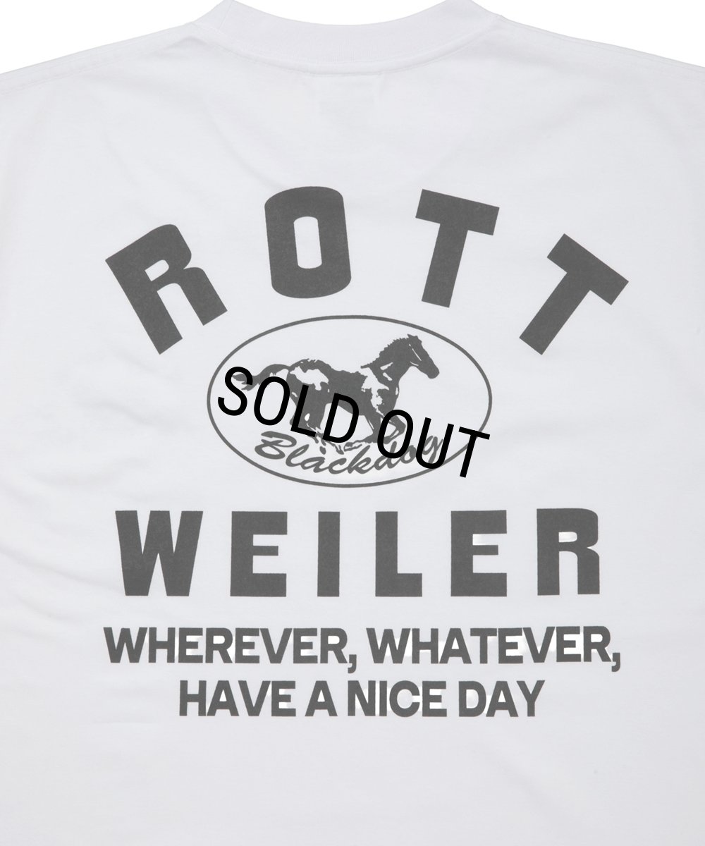 画像5: 【30％OFF】ROTTWEILER/HORSE TEE（WHITE）［プリントT-25秋冬］ (5)