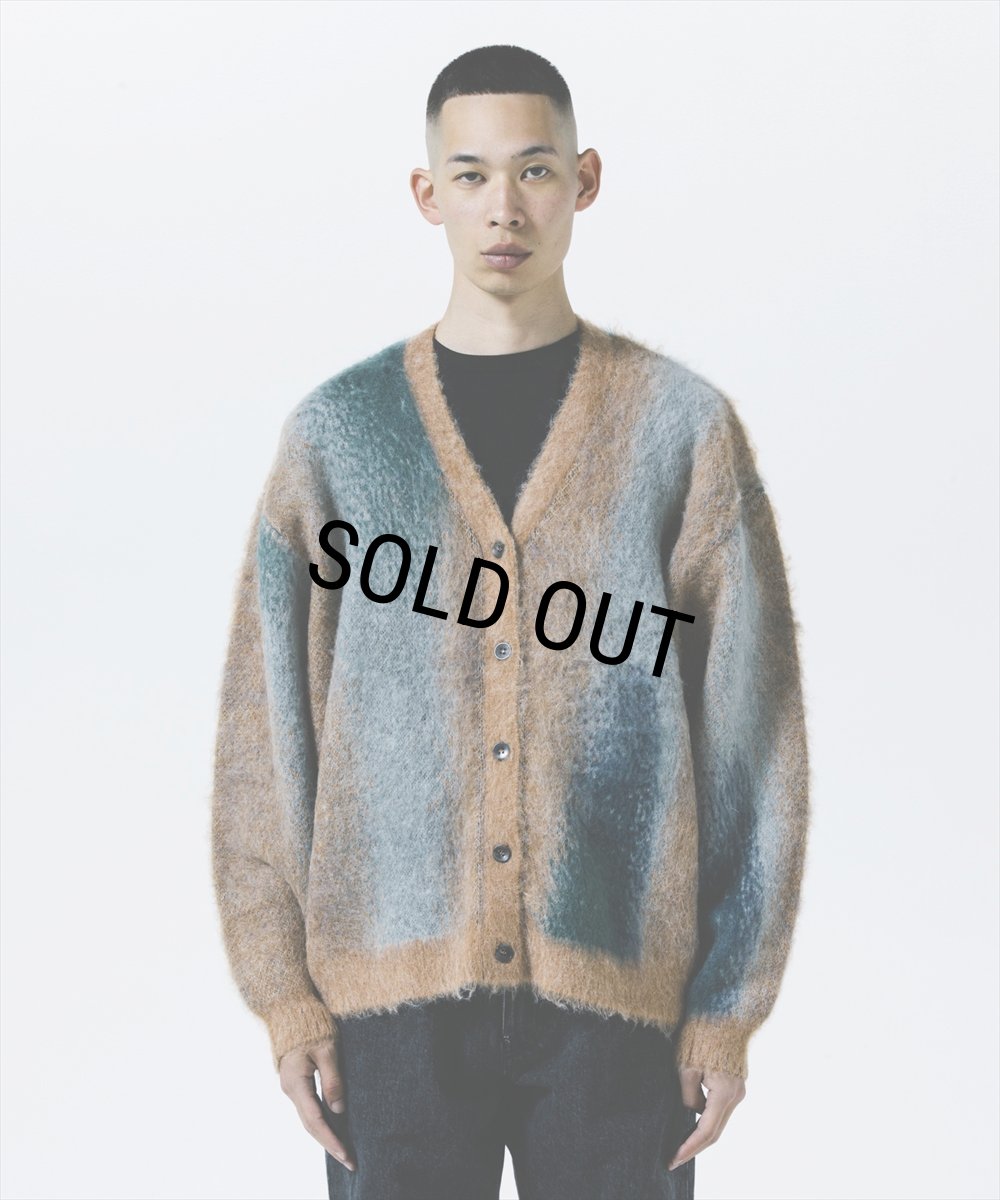 画像4: ROTTWEILER/R9 PAINTED CARDIGAN（BEIGE）［ペインテッドモヘアカーディガン-25秋冬］ (4)