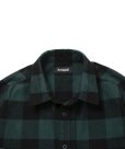 画像3: 【25秋冬ご予約受付中！25年10月入荷予定】ROTTWEILER/R9 BUFFALO CHECK SHIRT（GREEN）［バッファローチェックシャツ-25秋冬］ (3)