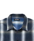 画像3: 【25秋冬ご予約受付中！25年9月入荷予定】ROTTWEILER/R9 OMBRE CHECK SHIRT（BLUE）［オンブレチェックシャツ-25秋冬］ (3)
