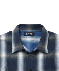 画像3: ROTTWEILER/R9 OMBRE CHECK SHIRT（BLUE）［オンブレチェックシャツ-25秋冬］ (3)