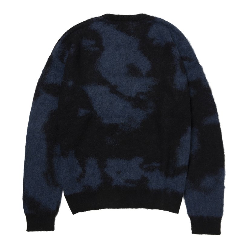 画像2: ROTTWEILER/R9 PAINTED KNIT（BLUE）［モヘアニット-25秋冬］