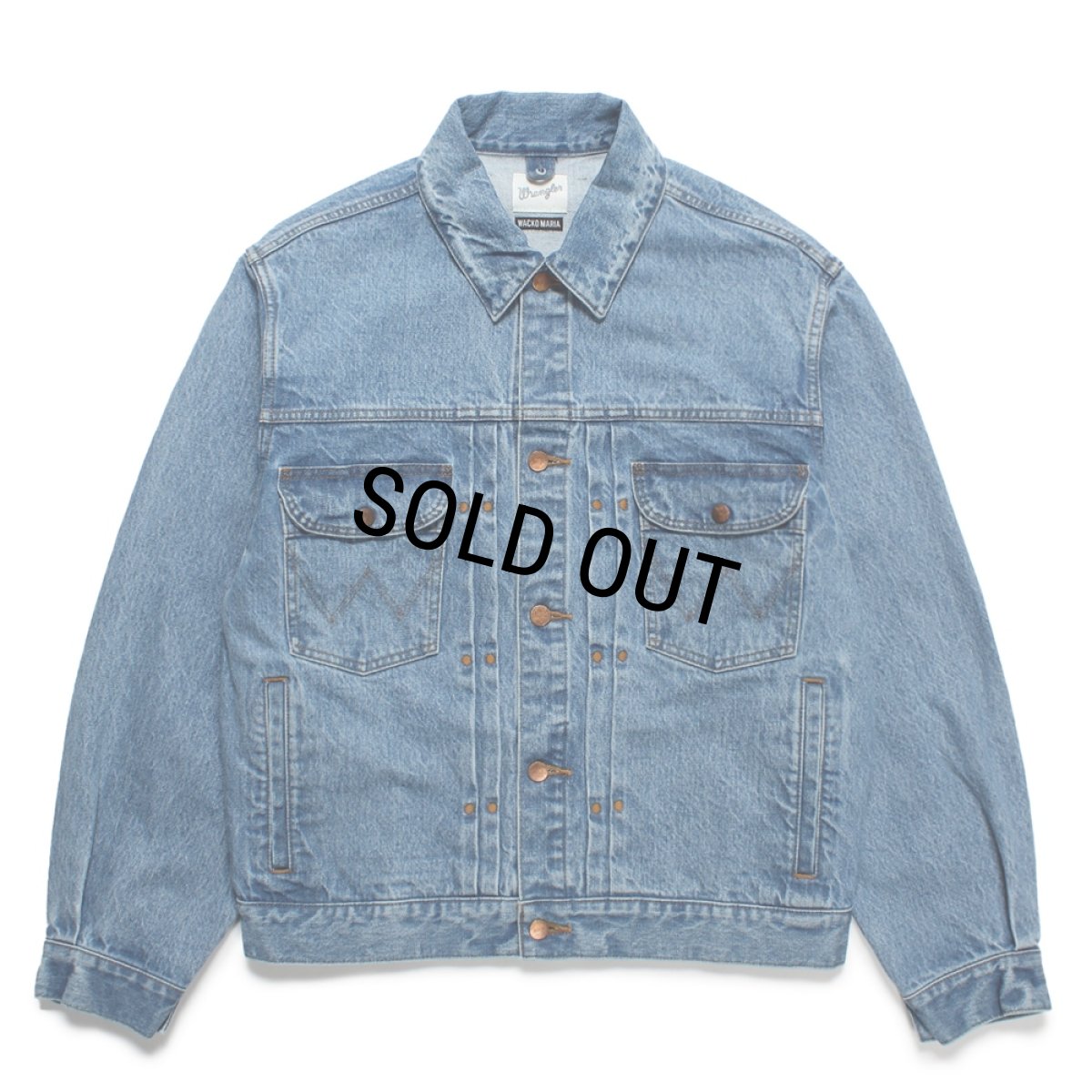 画像1: WACKO MARIA/WRANGLER / WASHED DENIM TRUCKER JACKET（INDIGO）［ウォッシュドデニムトラッカーJKT-25春夏］ (1)