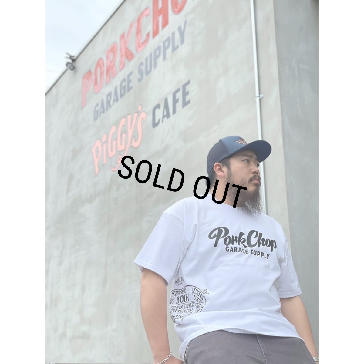 画像5: PORKCHOP/MULTI LOGOS TEE 2025（WHITE）［プリントT-25春夏］ (5)