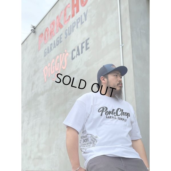 画像5: PORKCHOP/MULTI LOGOS TEE 2025（WHITE）［プリントT-25春夏］