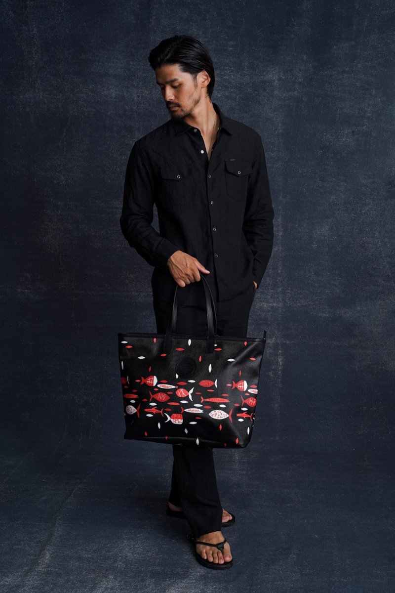 画像6: RATS/PVC TOTE BAG（BLACK）［PVCトートバッグ-25春夏］ (6)