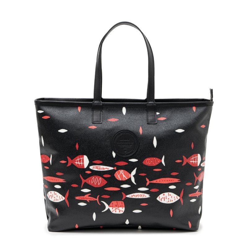 画像1: RATS/PVC TOTE BAG（BLACK）［PVCトートバッグ-25春夏］