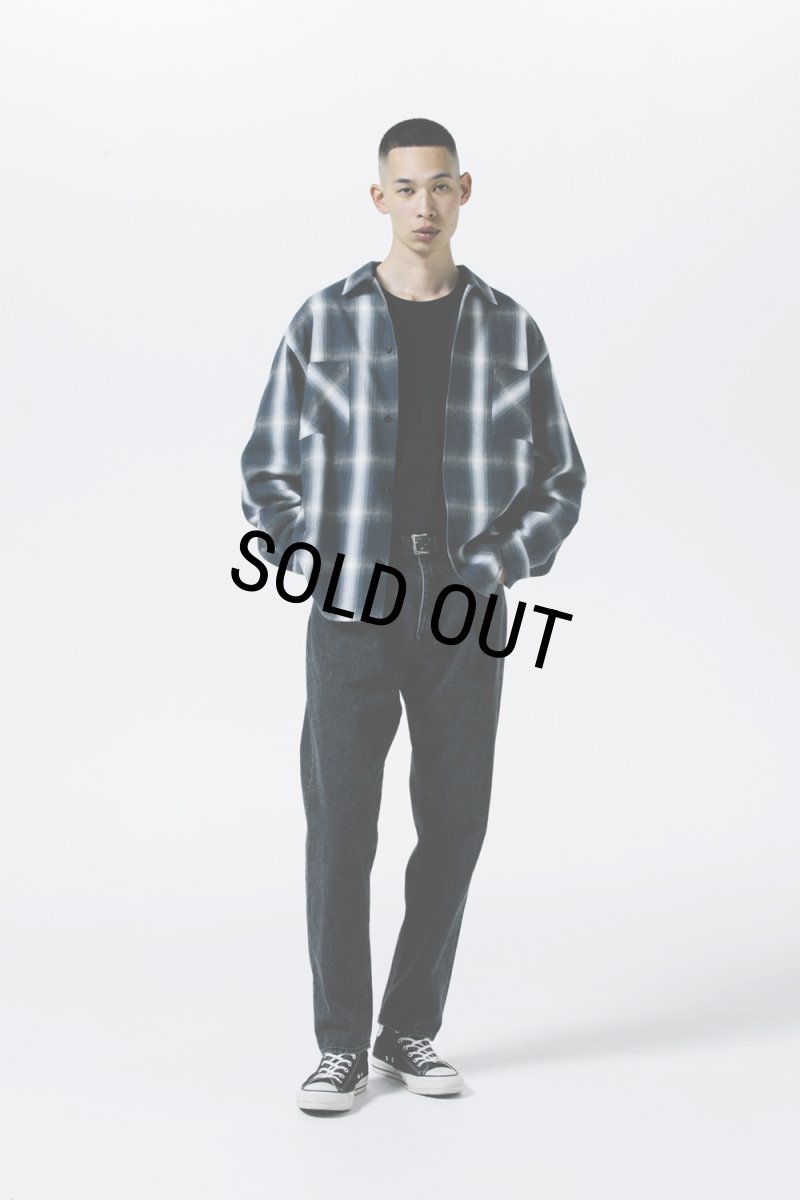 画像6: 【30％OFF】ROTTWEILER/R9 OMBRE CHECK SHIRT（BLUE）［オンブレチェックシャツ-25秋冬］ (6)