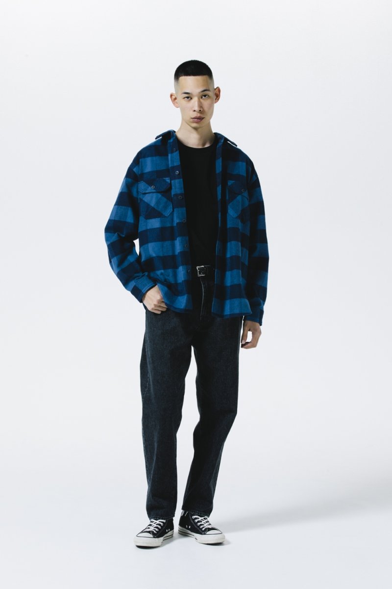 画像6: ROTTWEILER/R9 BUFFALO CHECK SHIRT（BLUE）［バッファローチェックシャツ-25秋冬］ (6)