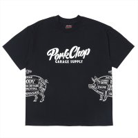 PORKCHOP/MULTI LOGOS TEE 2025（BLACK）［プリントT-25春夏］