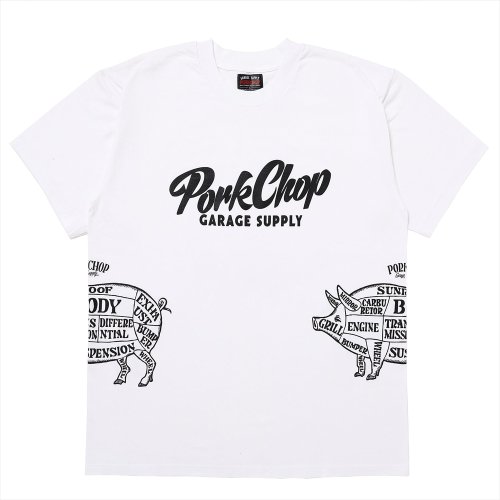他の写真1: PORKCHOP/MULTI LOGOS TEE 2025（WHITE）［プリントT-25春夏］