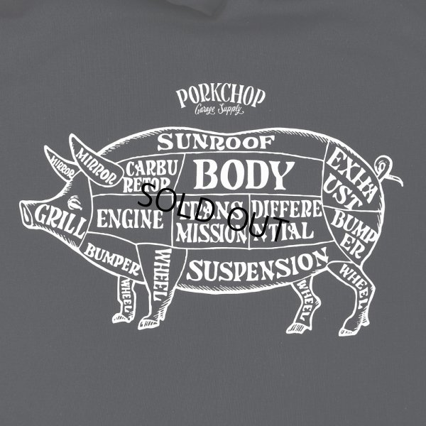 画像4: PORKCHOP/MULTI LOGOS TEE 2025（BLACK）［プリントT-25春夏］