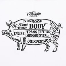 画像4: PORKCHOP/MULTI LOGOS TEE 2025（WHITE）［プリントT-25春夏］ (4)