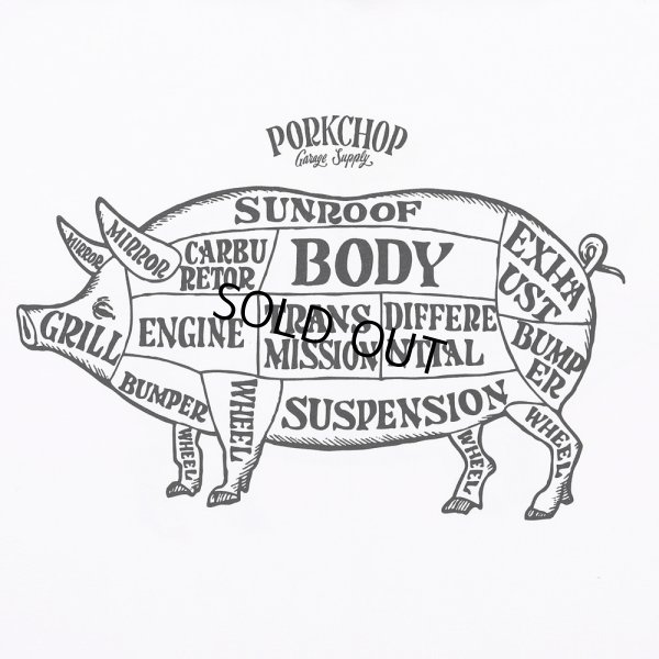 画像4: PORKCHOP/MULTI LOGOS TEE 2025（WHITE）［プリントT-25春夏］
