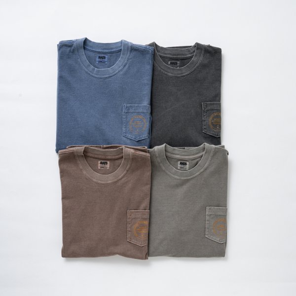 画像2: RATS/PIGMENT DYED POCKET TEE（BLACK）［ピグメント染めポケT-25春夏］