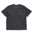 画像1: RATS/PIGMENT DYED POCKET TEE（BLACK）［ピグメント染めポケT-25春夏］ (1)