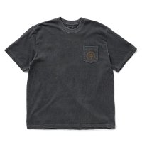 RATS/PIGMENT DYED POCKET TEE（BLACK）［ピグメント染めポケT-25春夏］