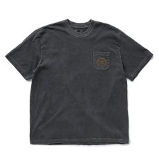 画像1: RATS/PIGMENT DYED POCKET TEE（BLACK）［ピグメント染めポケT-25春夏］ (1)