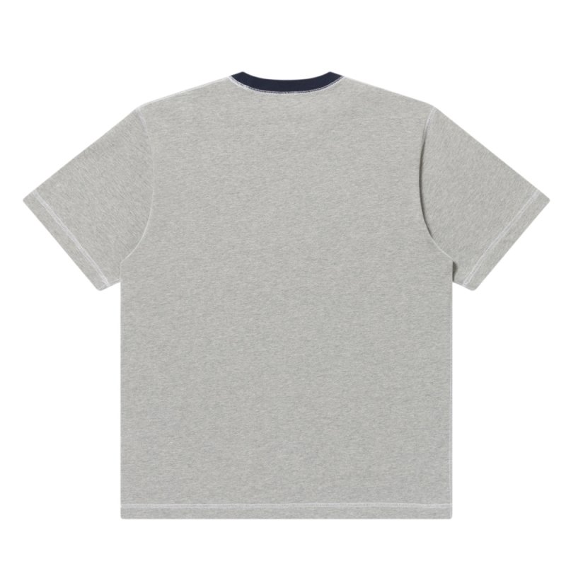 画像2: BlackEyePatch/HERALDIC COLLEGE STITCH TONED TEE(HEATHER GRAY)
