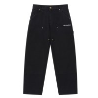 BlackEyePatch/OE LOGO DOUBLE KNEE DUCK PANTS（BLACK）