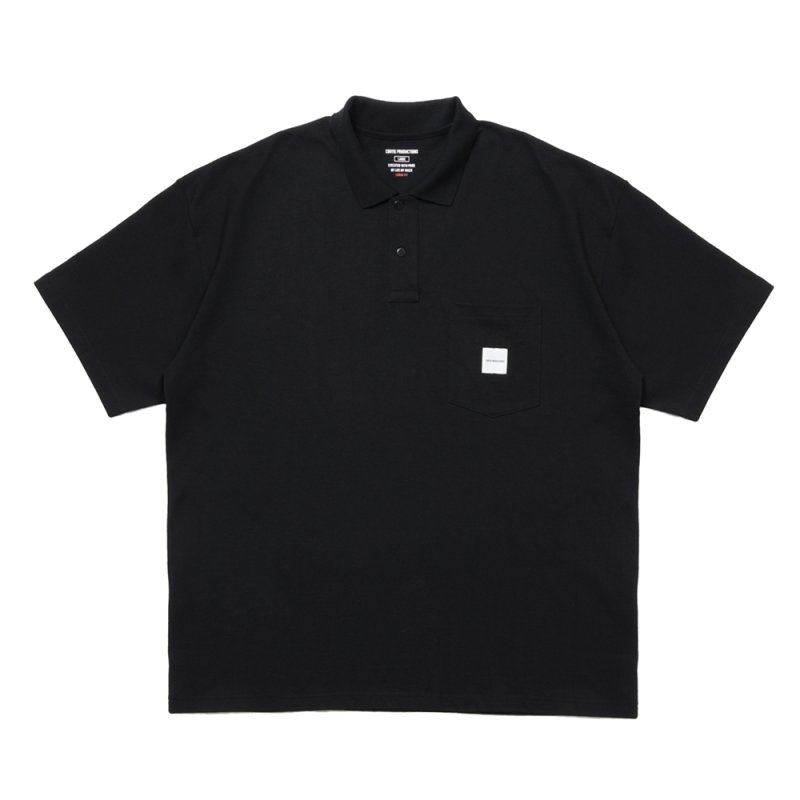 画像1: COOTIE PRODUCTIONS/Open End Yarn Error Fit S/S Polo（Black）［エラーフィットポロ-25春夏］