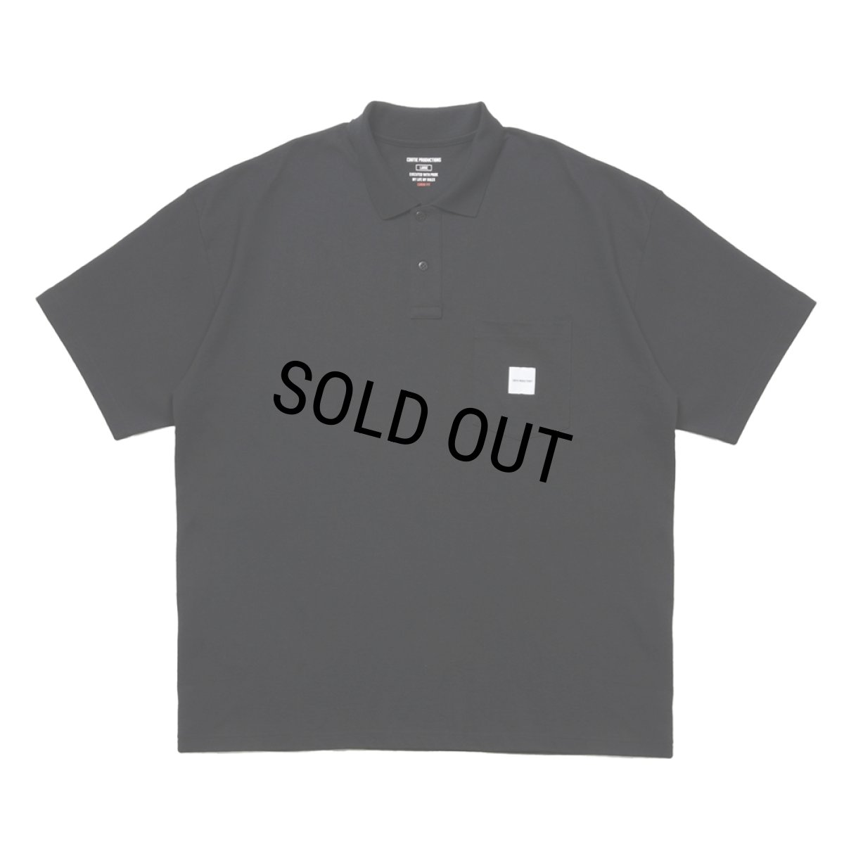 画像1: COOTIE PRODUCTIONS/Open End Yarn Error Fit S/S Polo（Black）［エラーフィットポロ-25春夏］ (1)