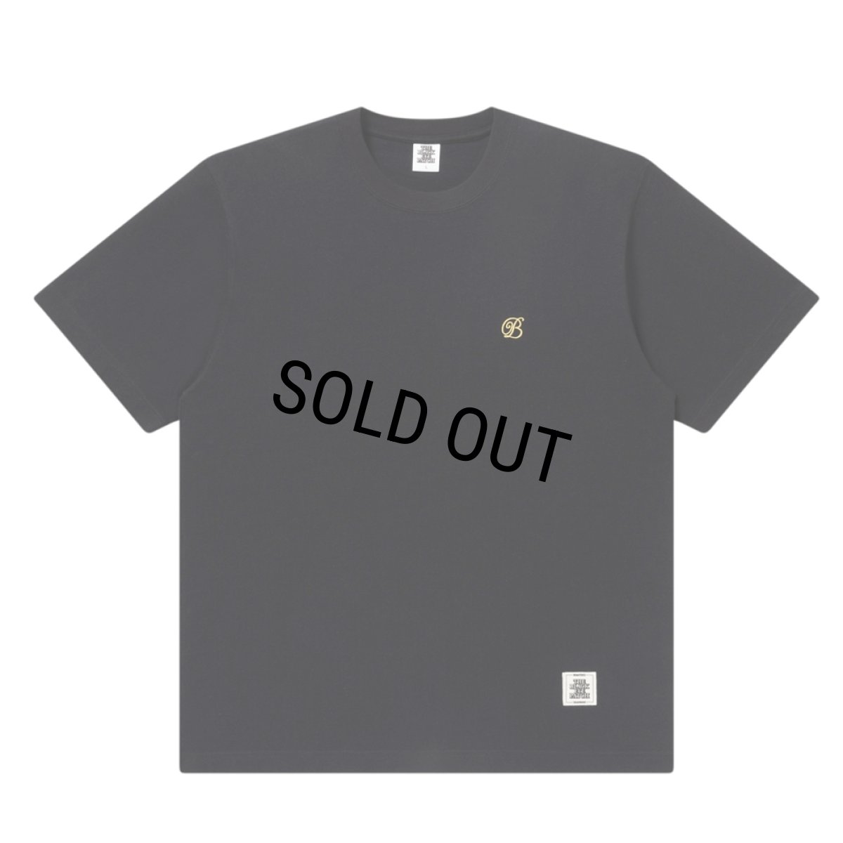 画像1: BlackEyePatch/HEAVY WEIGHT SMALL B EMBLEM TEE（BLACK） (1)