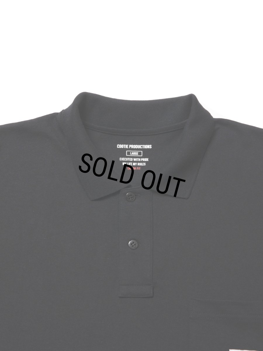 画像3: COOTIE PRODUCTIONS/Open End Yarn Error Fit S/S Polo（Black）［エラーフィットポロ-25春夏］ (3)