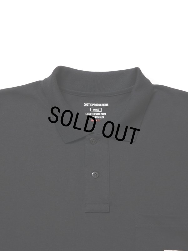 トップス cootie OPEN END YARN ERROR FIT S/S POLO COOTIE PRODUCTIONS/Open End Yarn Error Fit S/S Polo（Black