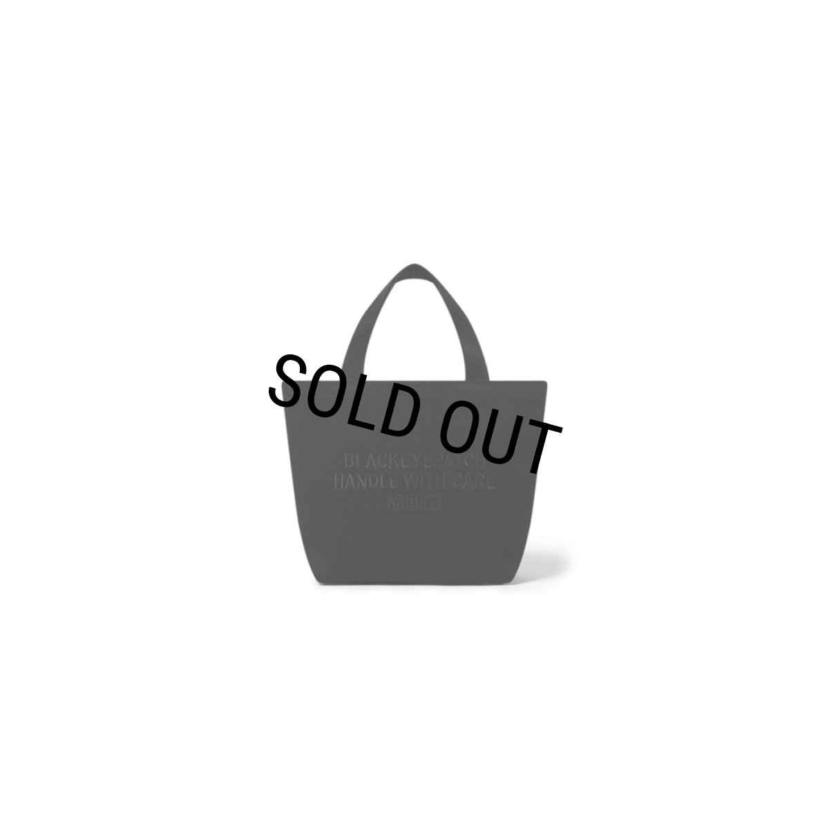 画像2: BlackEyePatch/HWC LABEL TOTE BAG SMALL（BLACK） (2)
