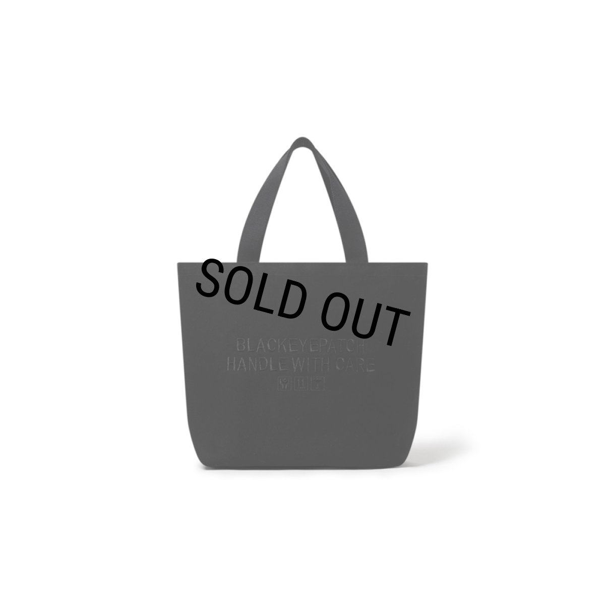 画像2: BlackEyePatch/HWC LABEL TOTE BAG MEDIUM（BLACK） (2)
