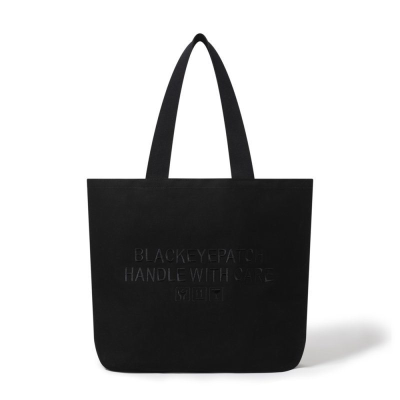 画像2: BlackEyePatch/HWC LABEL TOTE BAG LARGE(BLACK)