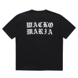 WACKO MARIA/WASHED HEAVY WEIGHT T-SHIRT（BLACK）［プリントT-25春夏］