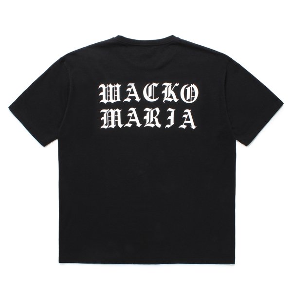 画像1: WACKO MARIA/WASHED HEAVY WEIGHT T-SHIRT（BLACK）［プリントT-25春夏］