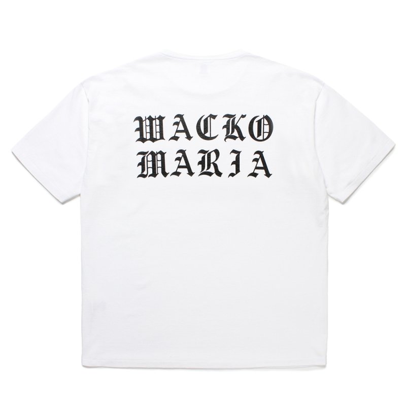 画像2: WACKO MARIA/WASHED HEAVY WEIGHT T-SHIRT（WHITE）［プリントT-25春夏］