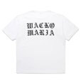 画像1: WACKO MARIA/WASHED HEAVY WEIGHT T-SHIRT（WHITE）［プリントT-25春夏］ (1)