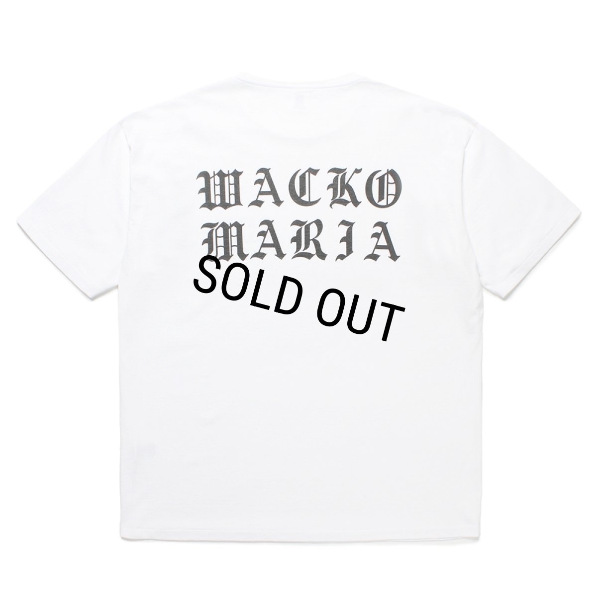画像1: WACKO MARIA/WASHED HEAVY WEIGHT T-SHIRT（WHITE）［プリントT-25春夏］ (1)
