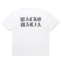WACKO MARIA/WASHED HEAVY WEIGHT T-SHIRT（WHITE）［プリントT-25春夏］