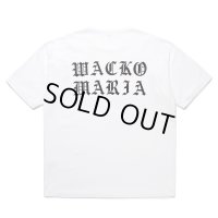 WACKO MARIA/WASHED HEAVY WEIGHT T-SHIRT（WHITE）［プリントT-25春夏］