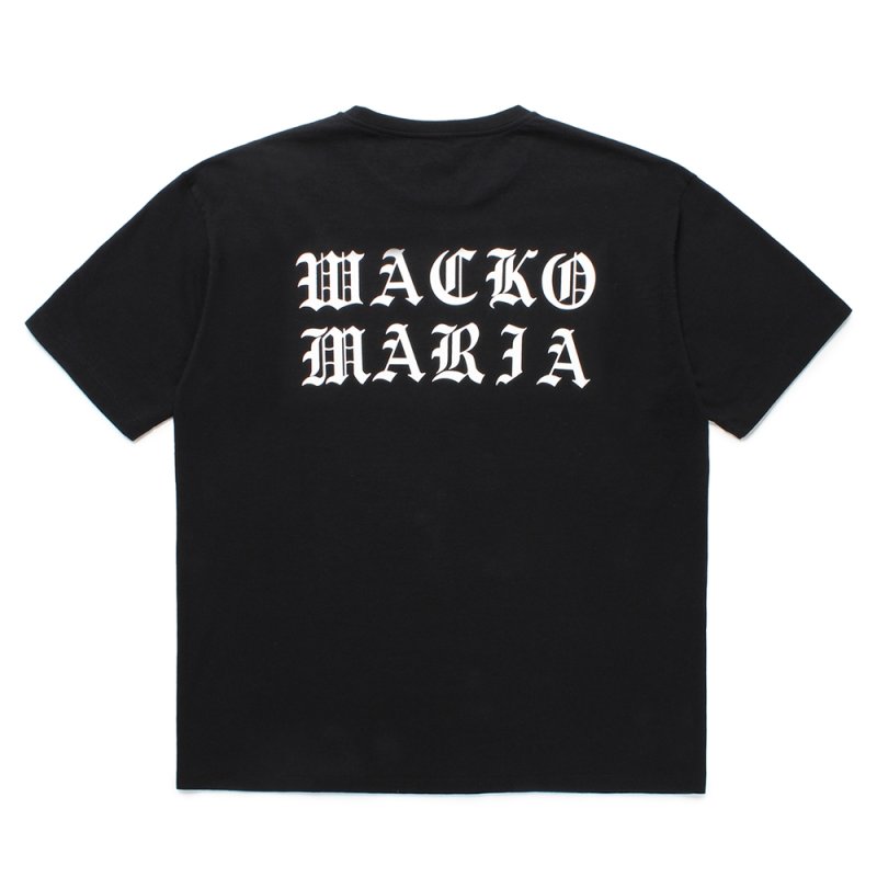 画像2: WACKO MARIA/WASHED HEAVY WEIGHT T-SHIRT（BLACK）［プリントT-25春夏］