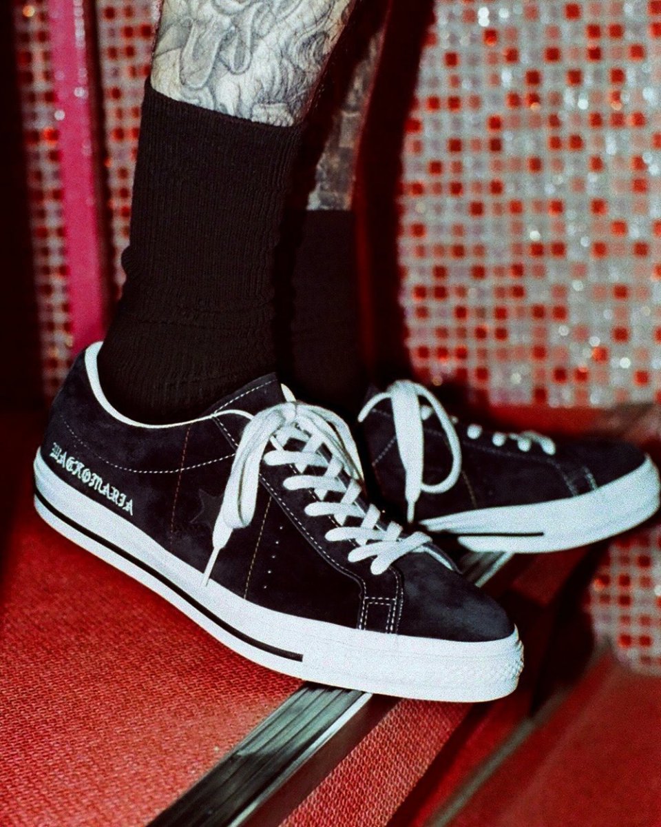 画像8: WACKO MARIA/CONVERSE / ONE STAR SUEDE（BLACK）［ワンスタースウェード-25春夏］ (8)