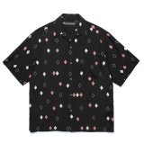 WACKO MARIA/DIAMOND HAWAIIAN SHIRT（BLACK）［ダイヤモンドハワイアンシャツ-25春夏］