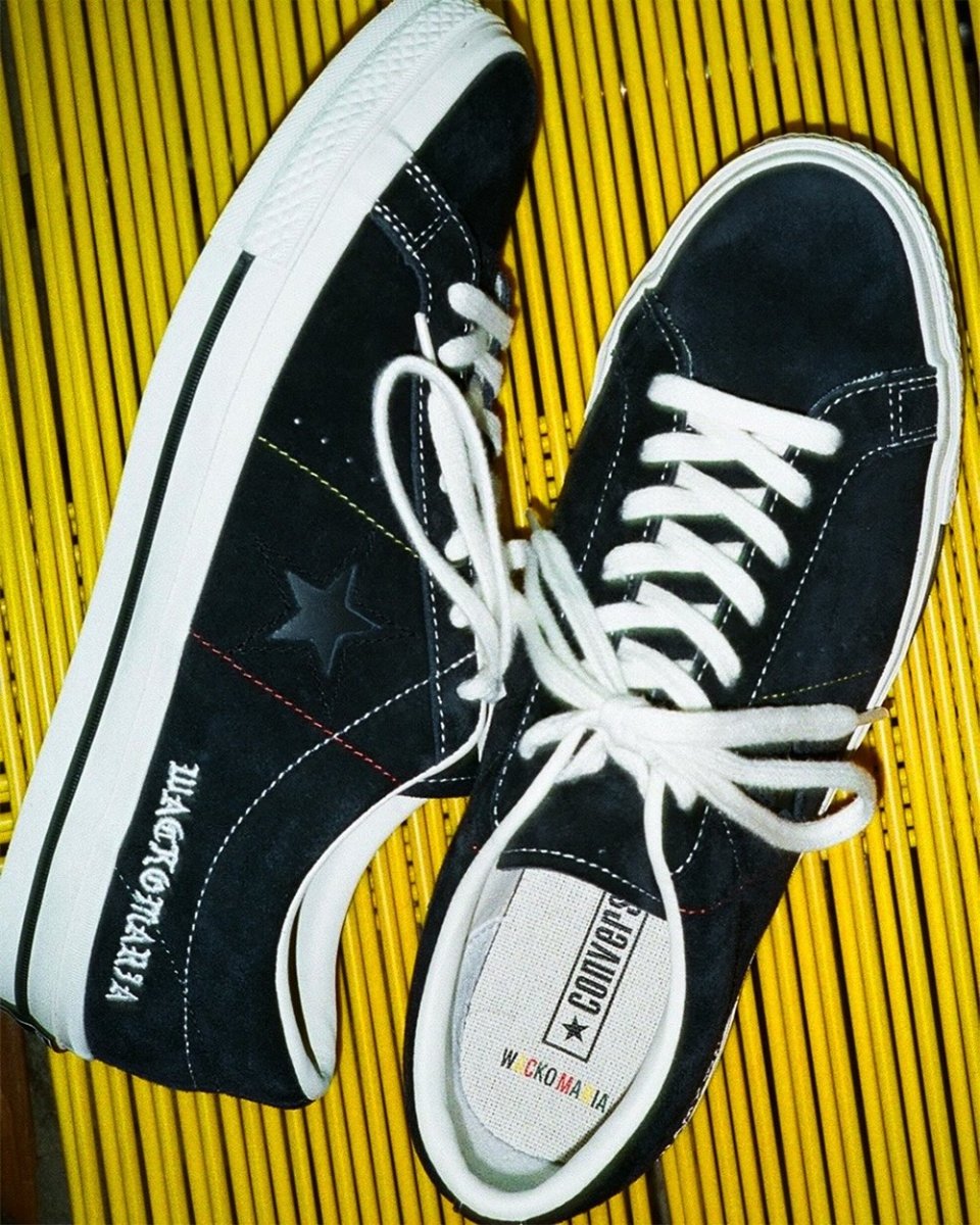 画像9: WACKO MARIA/CONVERSE / ONE STAR SUEDE（BLACK）［ワンスタースウェード-25春夏］ (9)