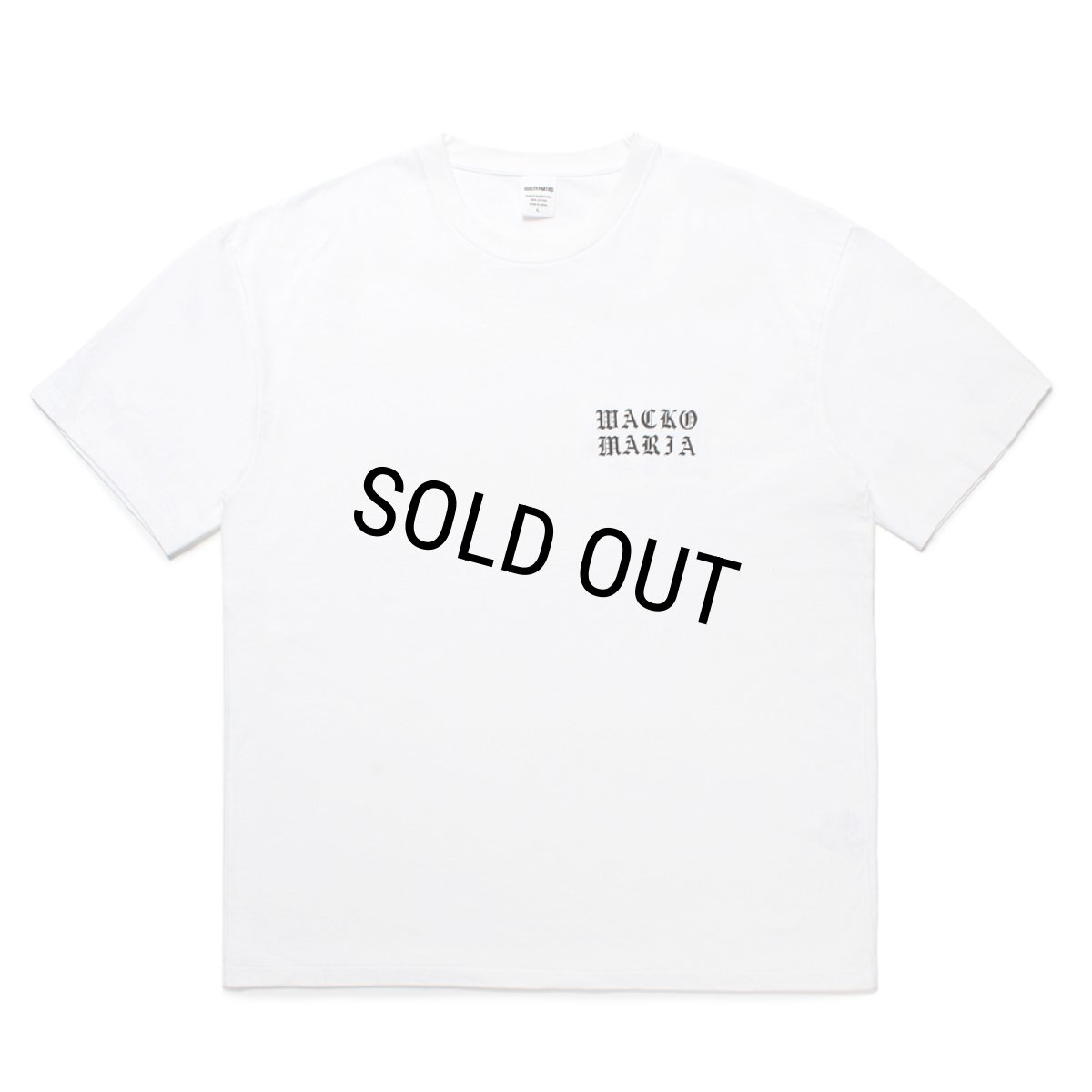 画像2: WACKO MARIA/WASHED HEAVY WEIGHT T-SHIRT（WHITE）［プリントT-25春夏］ (2)